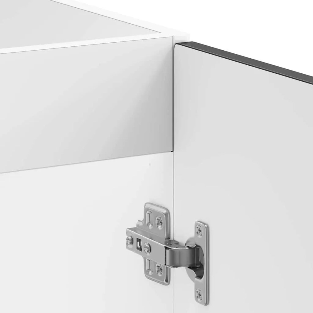 vidaXL Ντουλάπα Κουζίνας με αποθήκευση 2 pcs Μαύρο 80 x 46 x 81.5 εκ