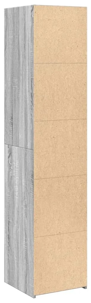 vidaXL Ντουλάπι Γκρι Sonoma 40x41x185 εκ. Επεξεργασμένο Ξύλο