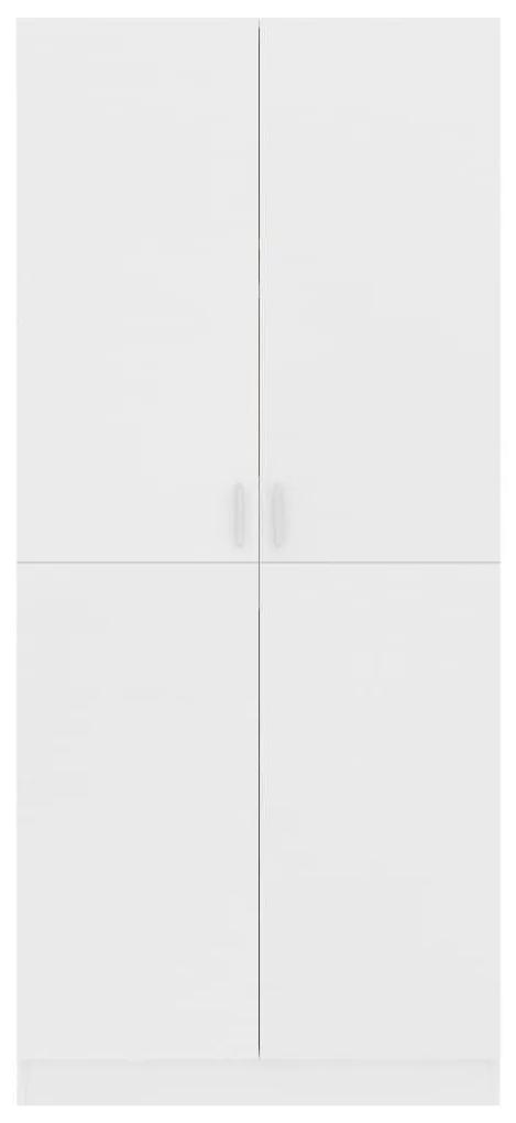 Ντουλάπα Λευκή 80 x 52 x 180 εκ. από Μοριοσανίδα - Λευκό