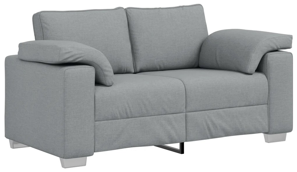 vidaXL καναπές loveseat γκρι 120 εκ. ύφασμα