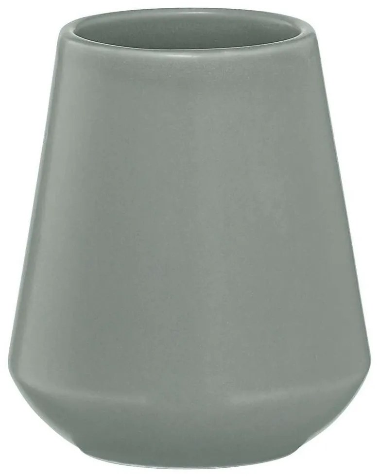 Ποτήρι Οδοντόβουρτσας Conical 9x10,8cm Green Sealskin Porcelain