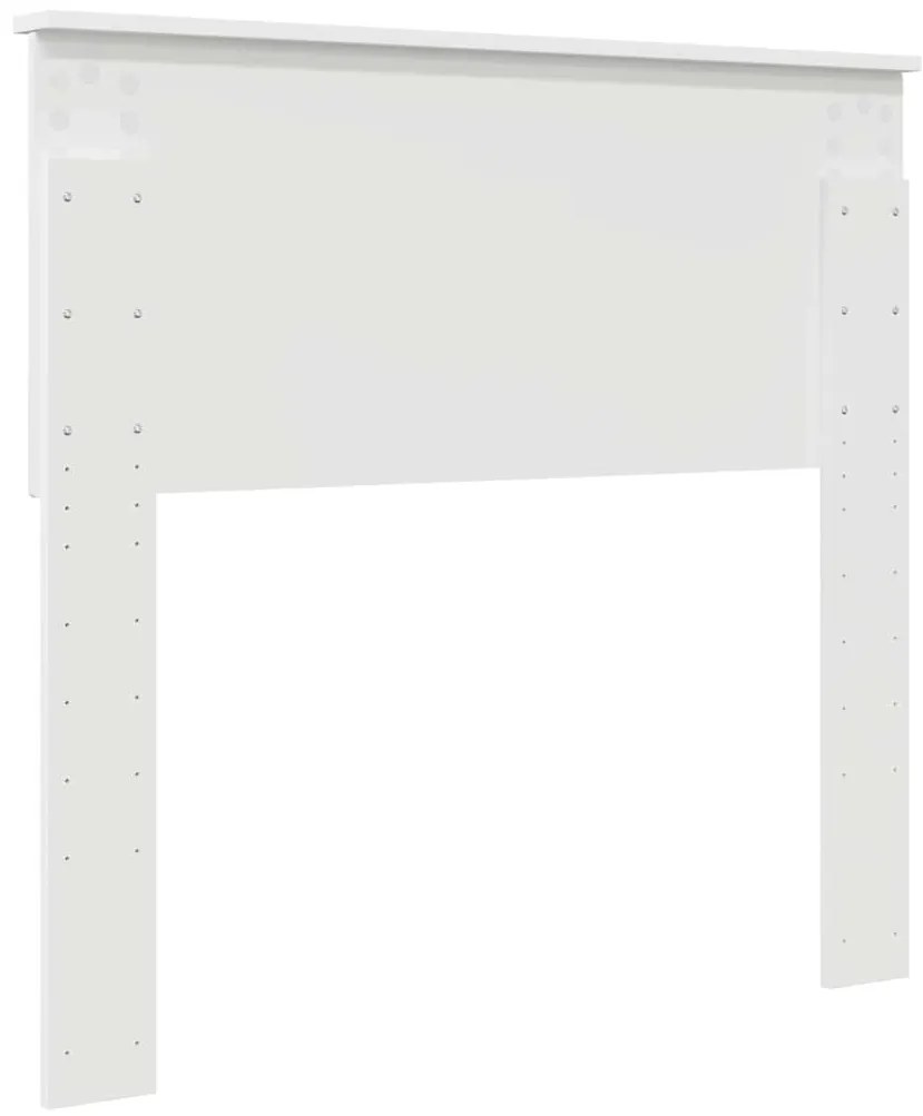 vidaXL Κεφαλάρι με κεφαλάρι Λευκό 90 cm Επεξεργασμένο ξύλο