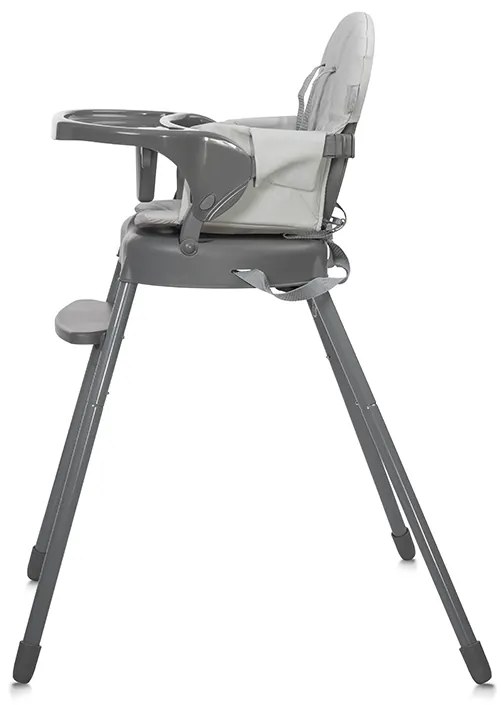Καρεκλάκι φαγητού Siesta 3in1 Grey Leather 10100532506 Lorelli