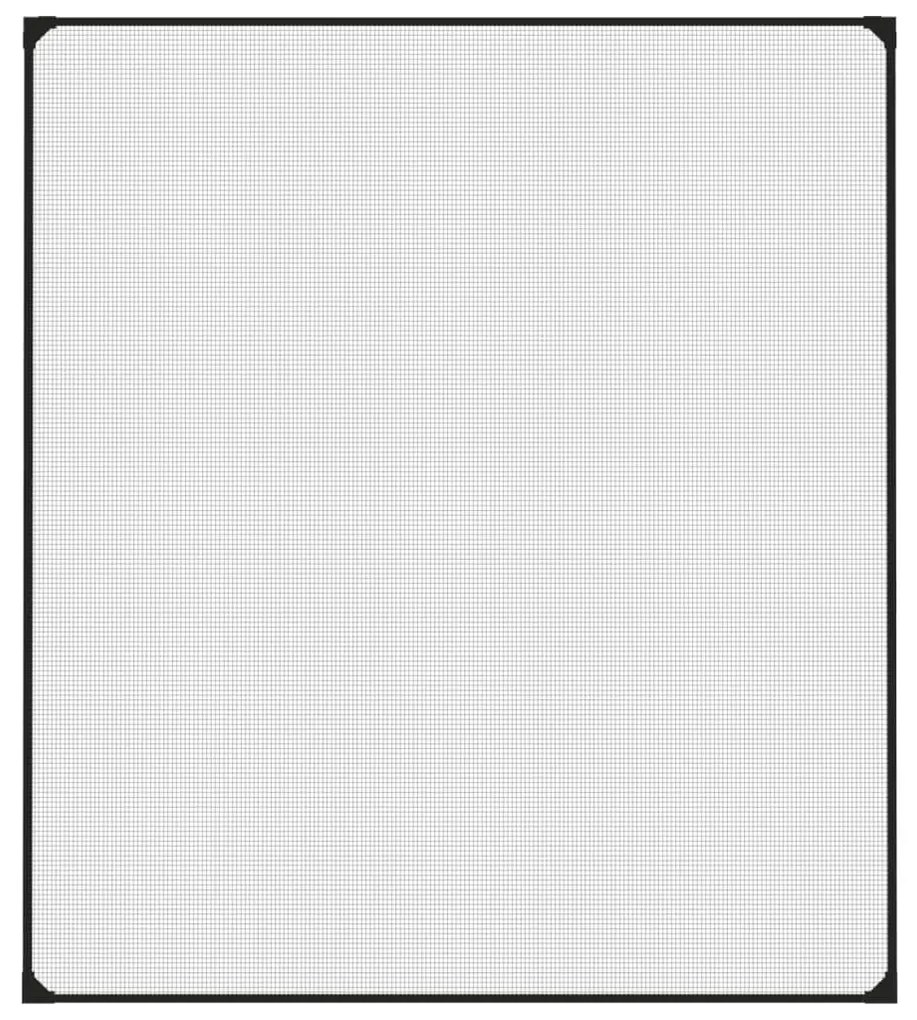 vidaXL Σήτα Εντόμων Μαγνητική για Παράθυρα Ανθρακί 130x150 εκ.