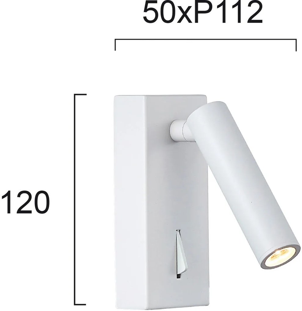 Απλίκα τοίχου Viokef Zen-Λευκό