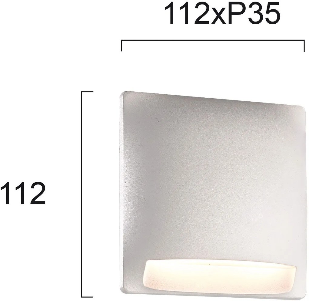 Απλίκα τοίχου Viokef Mode Square-Λευκό