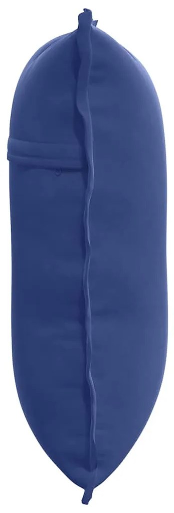 vidaXL Μαξιλάρι Πλάτης Μπλε Αστυνομίας 60 x 50 cm Υφασμάτινο Κορντουρά