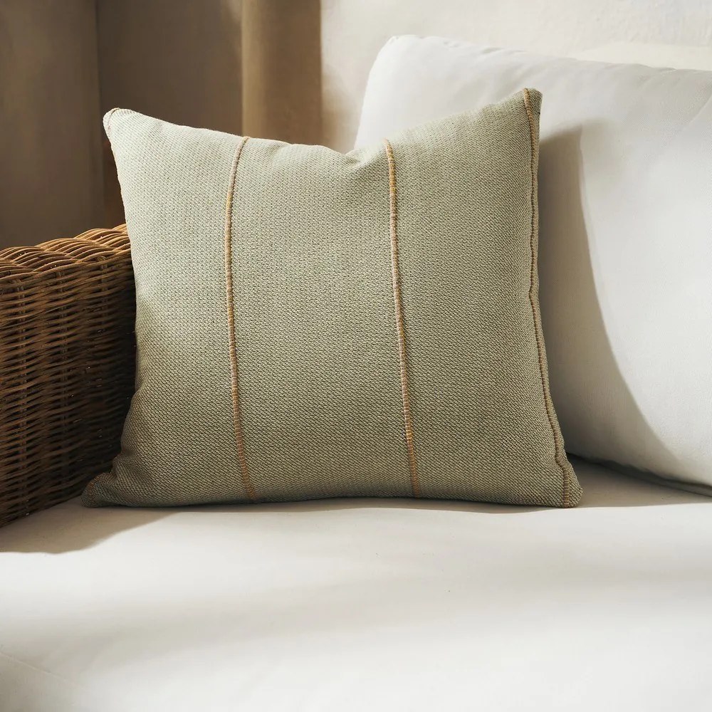 Μαξιλαροθήκη Διακοσμητική Rabia 321/11 Green-Mustard Gofis Home 43X43 100% Cotton
