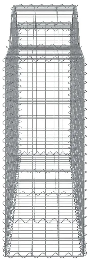 vidaXL Συρματοκιβώτια Τοξωτά 25 τεμ. 200x50x100/120 εκ. Γαλβαν. Ατσάλι