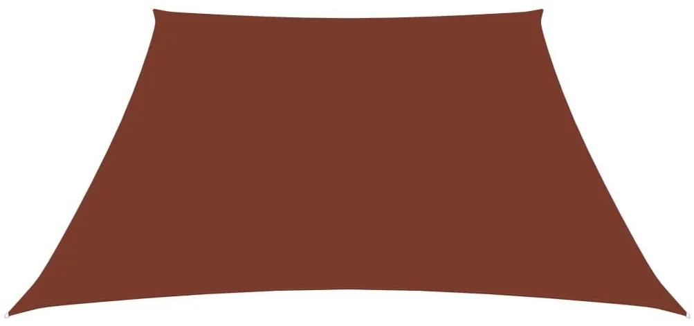 Πανί Σκίασης Τραπέζιο Τερακότα 4/5 x 4 μ. από Ύφασμα Oxford - Καφέ