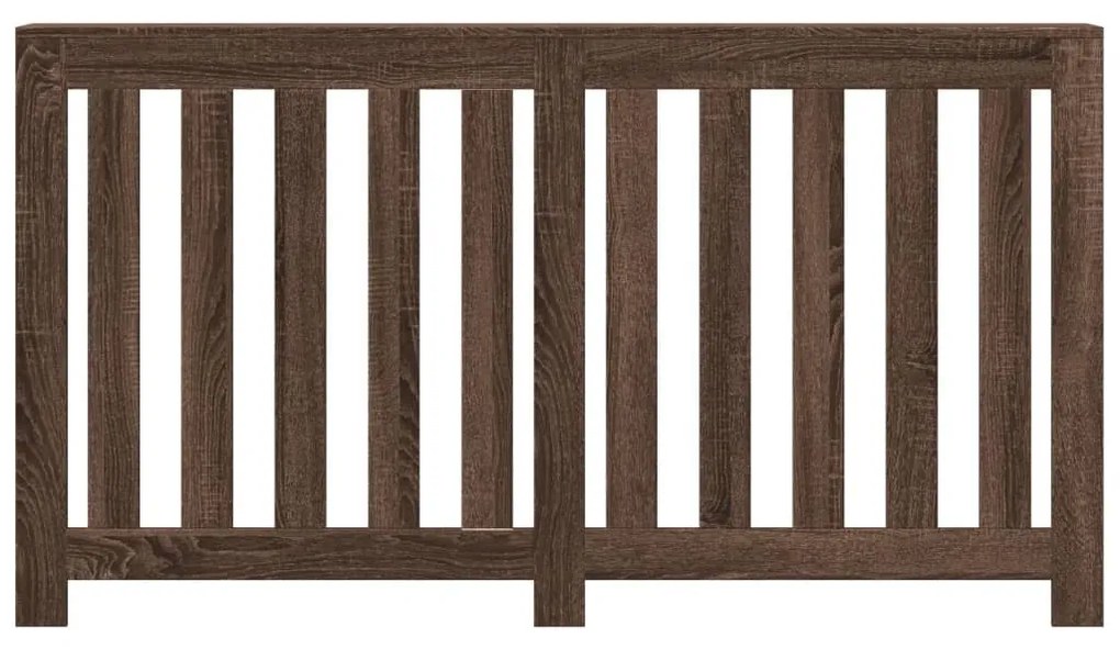 vidaXL Κάλυμμα Καλοριφέρ Καφέ Δρυς 149x20x82 εκ. Επεξεργασμένο Ξύλο