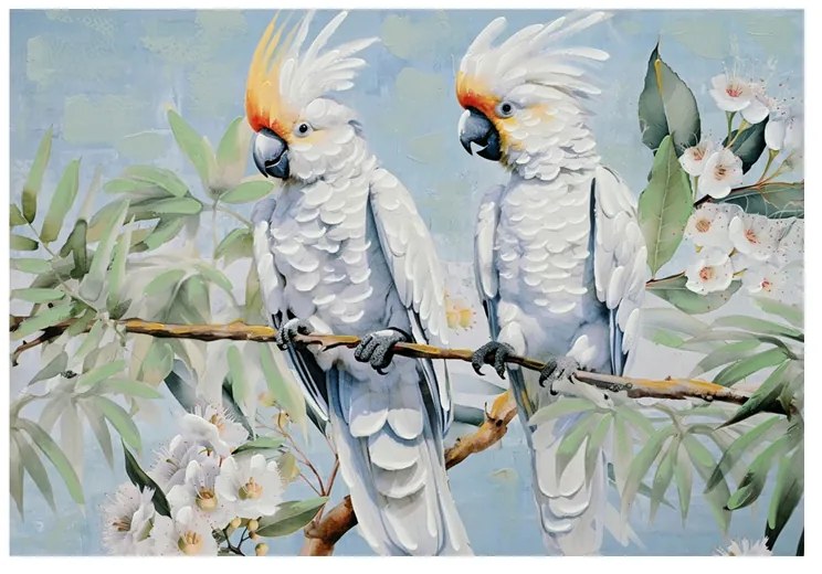 Πίνακας σε καμβά Parote Ι Inart 100x3x70εκ