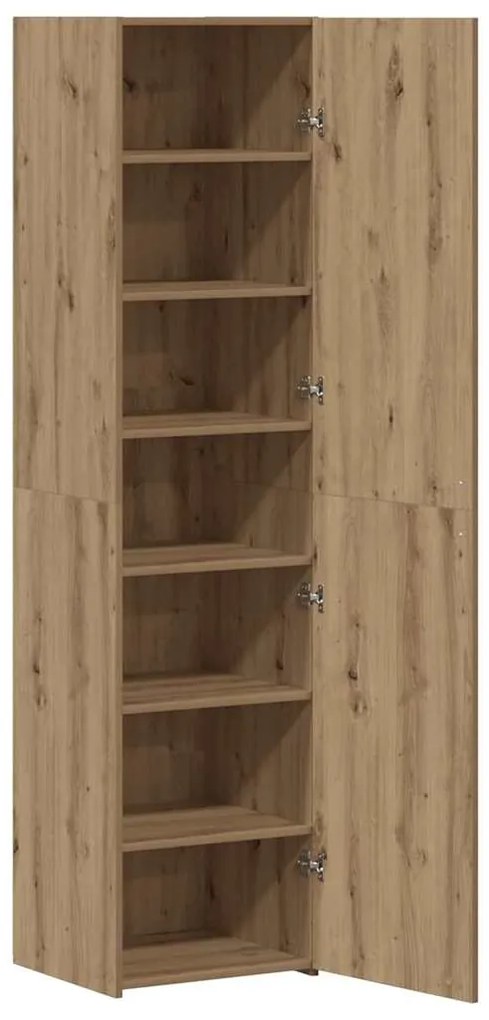 vidaXL Highboard artisan δρυς 45 x 42.5 x 185 εκ. Επεξεργασμένο ξύλο