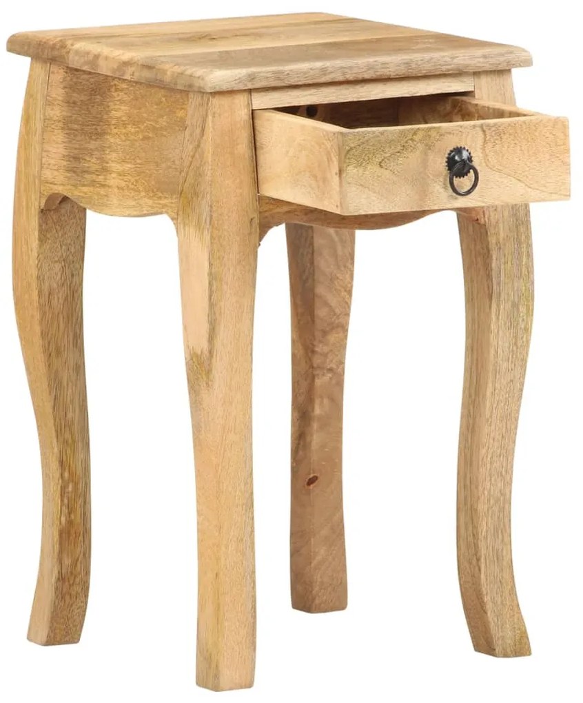 vidaXL Κομοδίνο 28 x 28 x 46 εκ. από Μασίφ Ξύλο Μάνγκο