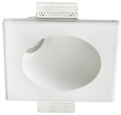 Χωνευτό Τετράγωνο Σποτ Γύψινο Trimless JADE GU10 Λευκό G90351C ACA-G90351C-Λευκό G90351C