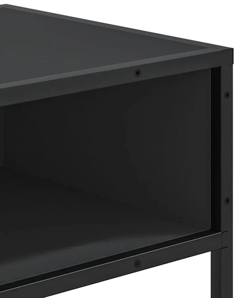vidaXL Τραπέζι Κονσόλα Μαύρο 90x35x80 εκ. Επεξεργασμένο Ξύλο