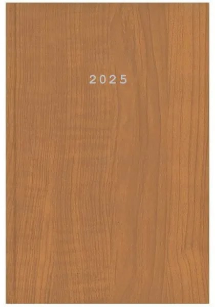 Next ημερολόγιο 2025 wood ημερήσιο δετό ταμπά 17x25εκ.