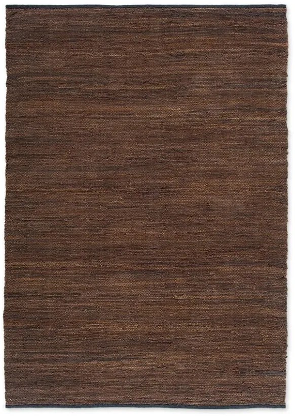 Δερμάτινη Χειροποίητη Κουρελού Brown 130X190, 160X230, 80X160, 065X135 Καφέ