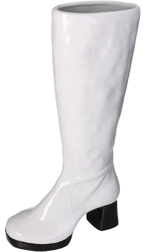 Βάζο ArteLibre Μπότα Λευκό Κεραμικό 22.5x10.2x45cm