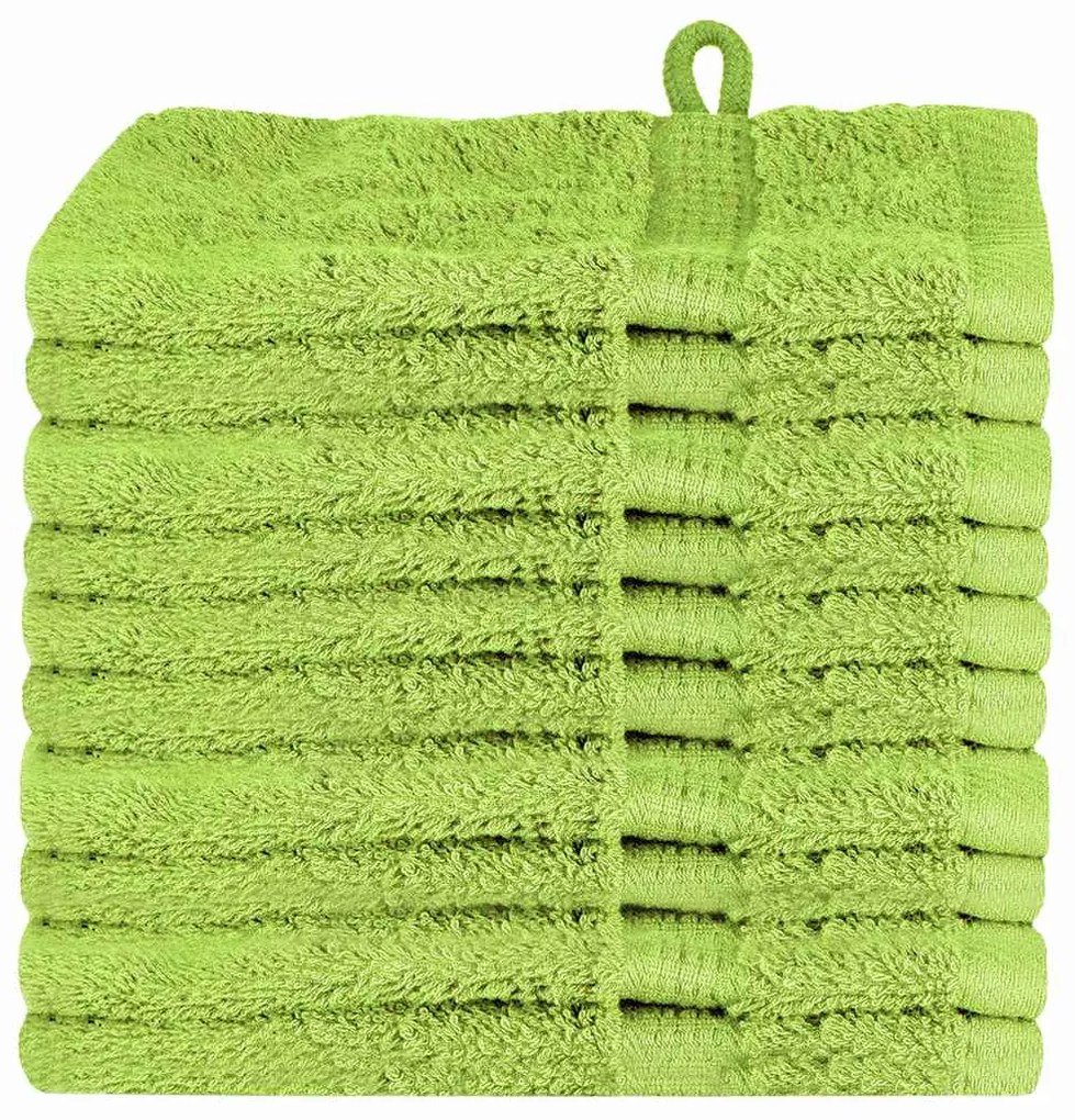 vidaXL Πετσέτες Προσώπου SOLUND 10 pcs Λαχανί Βαμβάκι