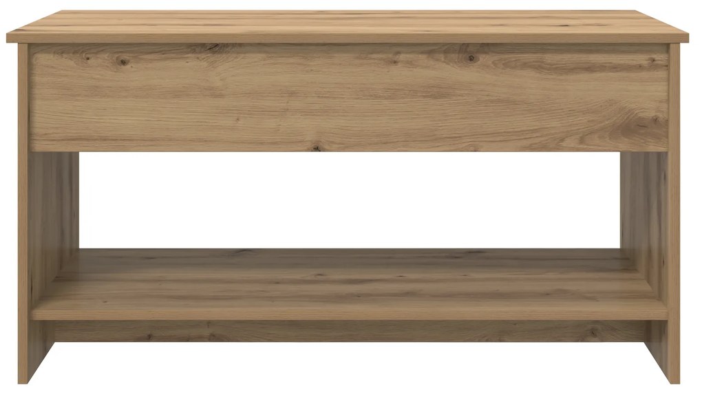 vidaXL Τραπεζάκι σαλονιού με ράφι artisan δρυς 102 x 50 x 52.5 cm