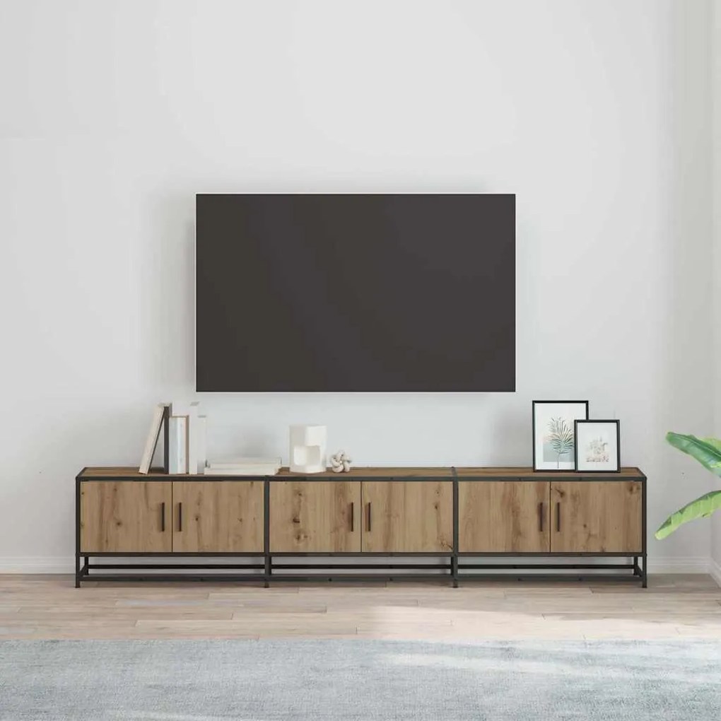 vidaXL Ντουλάπι TV artisan δρυς 210 x 35 x 41 εκ Επεξεργασμένο ξύλο