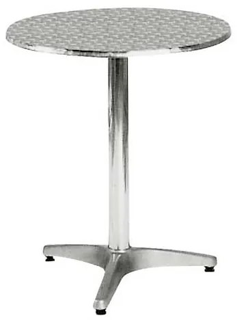 PALMA Τραπέζι Στρογγυλό Αλουμινίου  Φ60cm H.70cm [-Silver-] [-Αλουμίνιο-] Ε284