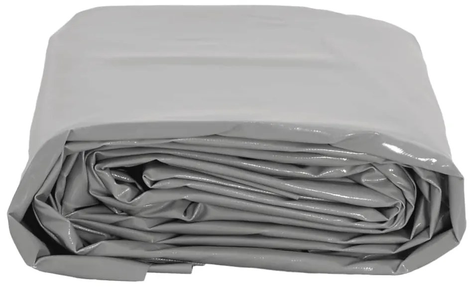 vidaXL Μουσαμάς Γκρι 3 x 4 μ. 650 γρ./μ²