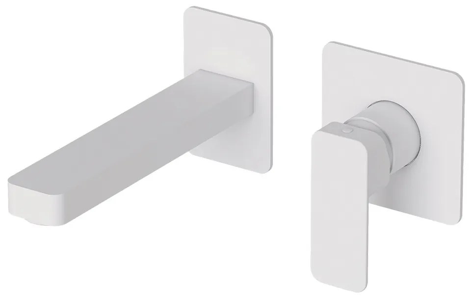 Quadra White Matt Μπαταρία Νιπτήρος Εντοιχισμού 2 Οπών 144904-300