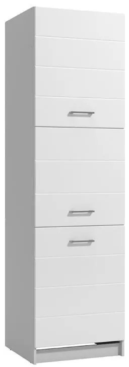 Στήλη Κουζίνας Diva BD 60 Λευκό - Λευκή Λάκα 60x57,5x214,5 εκ. 60x57.5x214.5 εκ.