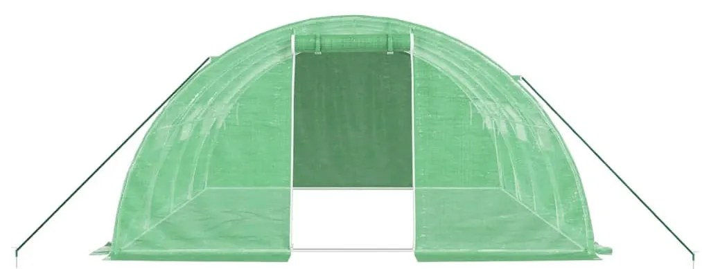 Θερμοκήπιο Πράσινο 16 μ² 4 x 4 x 2 μ. με Ατσάλινο Πλαίσιο - Πράσινο