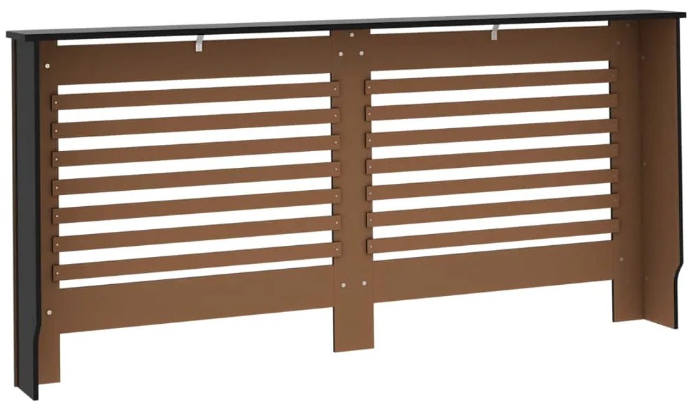 vidaXL Κάλυμμα Καλοριφέρ Μαύρο 172 x 19 x 81,5 εκ. από MDF