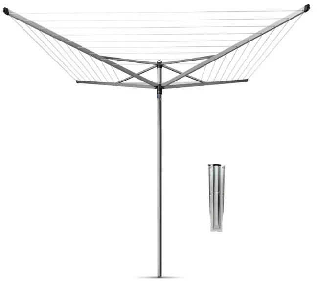 Brabantia TopSpinner Outdoor Space 1003461, 50 m, Μεταλλική ακίδα εκσκαφής, Ανθεκτικό στη διάβρωση, Inox