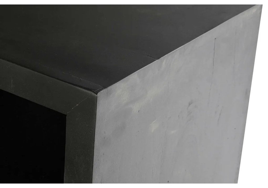 Τηλεόραση DKD Home Decor Μαύρο ρατάν Ξύλο από Μάνγκο (145,5 x 40,5 x 60 cm)