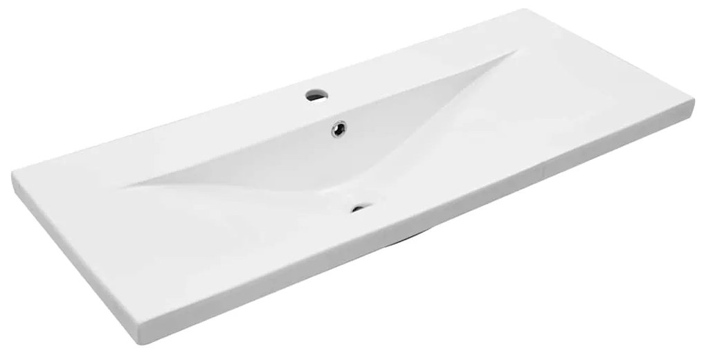 vidaXL Ντουλάπα νιπτήρα με λεκάνη 2 pcs Παλαιό ξύλο 100 x 38.5 x 48 cm