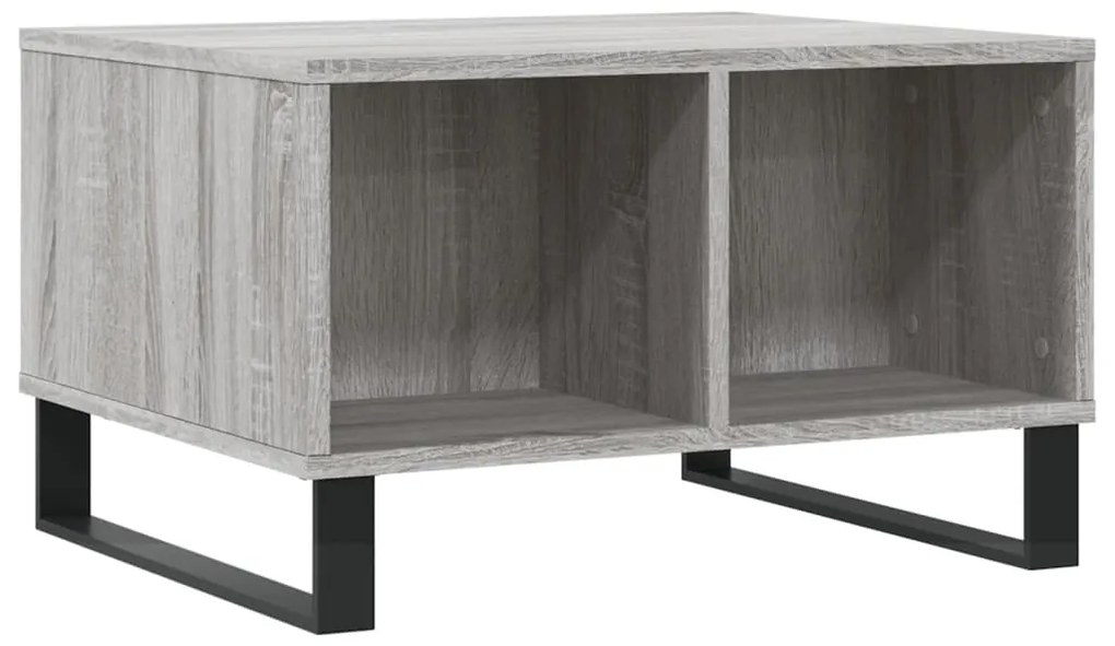 vidaXL Τραπεζάκι Σαλονιού Γκρι Sonoma 60x50x36,5εκ. Επεξεργασμένο Ξύλο