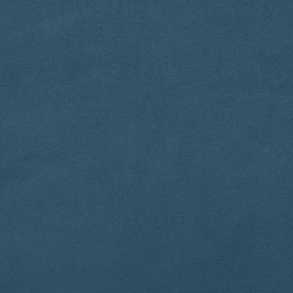 Πλαίσιο Κρεβατιού Boxspring Σκούρο Μπλε 90x200 εκ. Βελούδινο - Μπλε