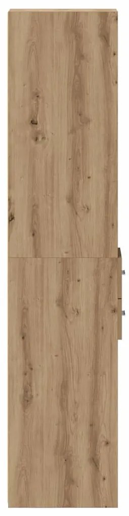 vidaXL Βιβλιοθήκη με συρτάρι Artisan Oak 30 x 42.4 x 185.2 εκ.