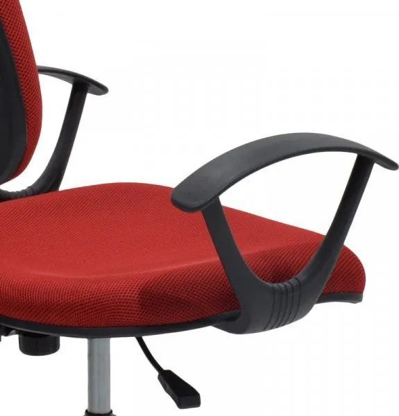 ΚΑΡΕΚΛΑ ΓΡΑΦΕΙΟΥ BASIC ΚΟΚΚΙΝΟ ΥΦΑΣΜΑ 55X48X82-94CM