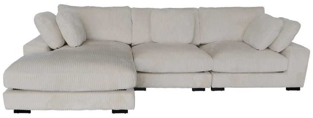 ΚΑΝΑΠΕΣ ΑΡΙΣΤΕΡΗ ΓΩΝΙΑ CRANFIELD HM3287.02L ΜΠΕΖ ΡΙΓΕ ΥΦΑΣΜΑ 313x169(γωνία)x80Υεκ.