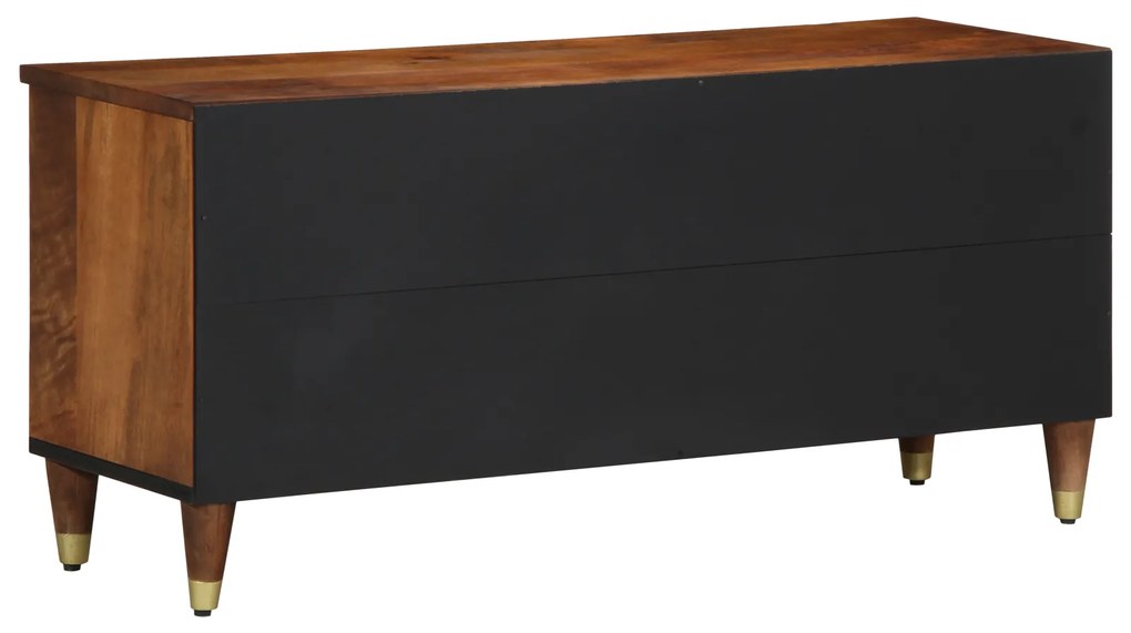 vidaXL Ντουλάπα τηλεόρασης 100x33x46 εκ. Μασίφ ξύλο μάνγκο