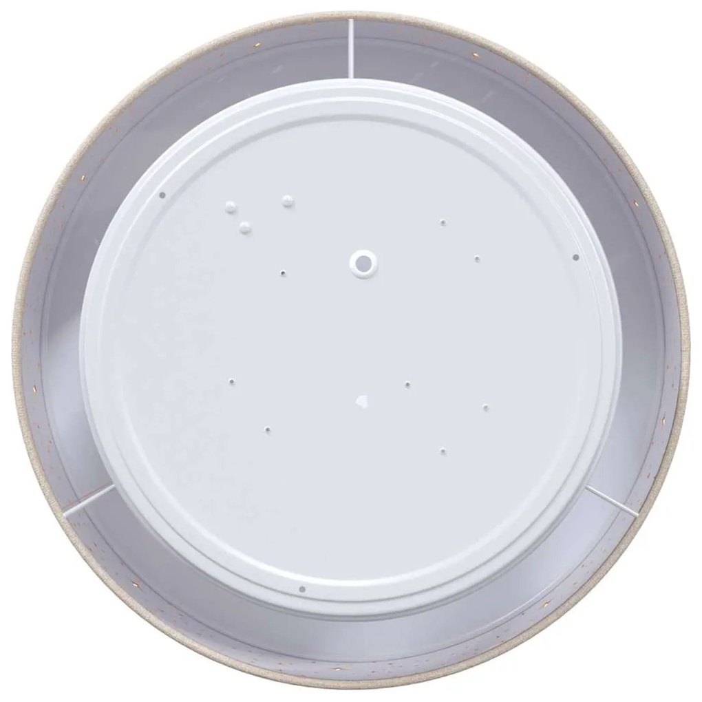 vidaXL Λάμπα Οροφής με προβολείς Taupe 30 x 30 x 13,5 εκ ύφασμα