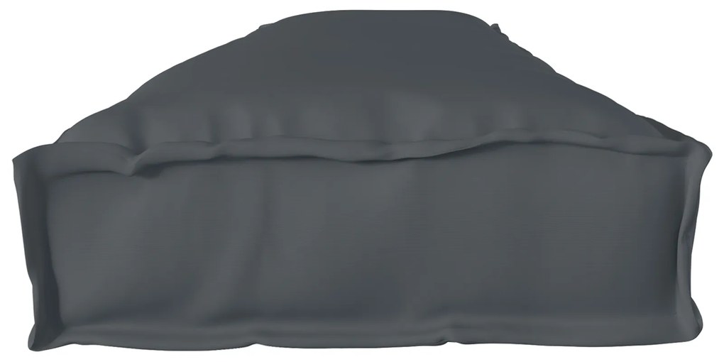 vidaXL Μαξιλάρι Πλατώ για Παγκάκι Ανθρακί 200x40x8 εκ. Oxford Fabric