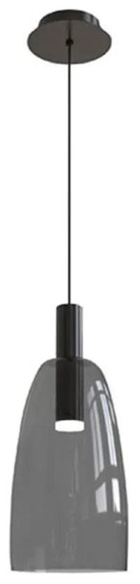 Φωτιστικό Οροφής Led 1965 5W 3000K 90Lm Grey-Black Metal, Glass