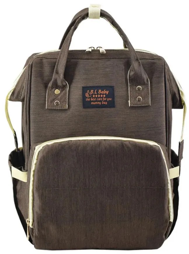 Τσάντα Πλάτης Μωρού B-57 25x38cm Dark Brown BLBaby Ύφασμα