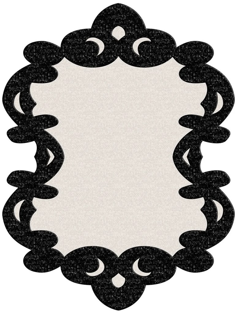 Χαλί Aln600Fg416Sy02 905ANR1390 Cream-Black Conceptum Hypnose 80X150cm