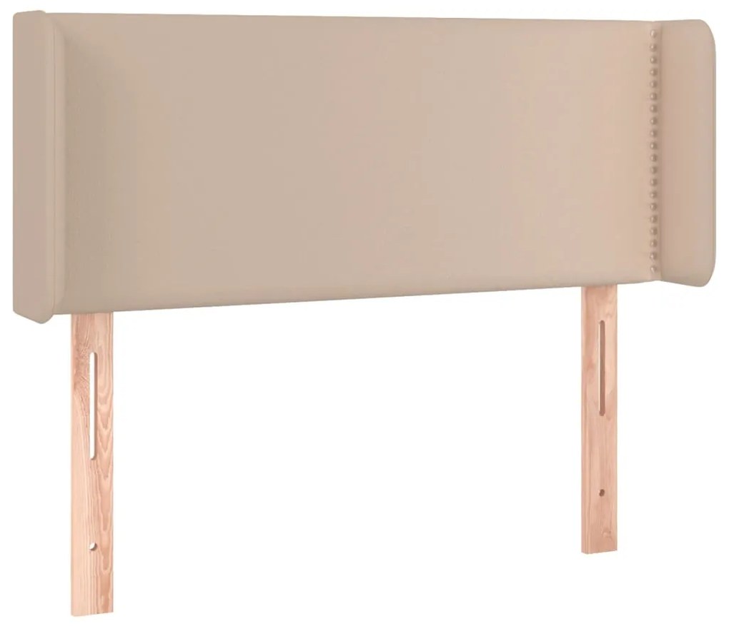 vidaXL Κεφαλάρι με Πτερύγια Καπουτσίνο 103x16x78/88εκ. Συνθετικό Δέρμα