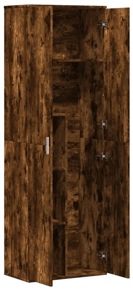 vidaXL Ντουλάπα Καπνιστή δρυς 60 x 35 x 180 εκ. από Επεξ. Ξύλο