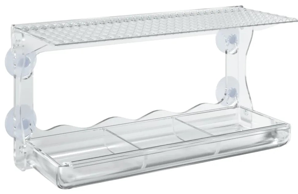 vidaXL Ταΐστρες Πουλιών για Παράθυρο 2 τεμ. 30x12x15 εκ. Ακρυλικές