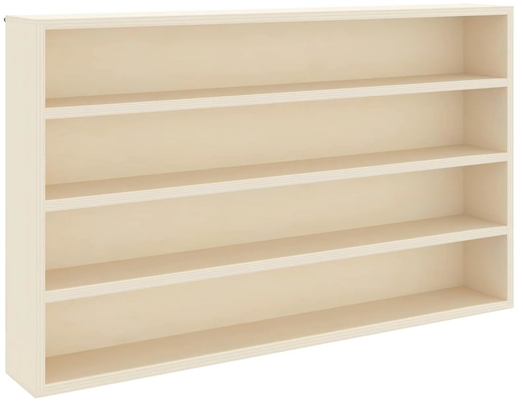 Κάθετο Εκθετήριο Τοίχου με ράφι Μπεζ 60 x 8,5 x 37 εκ.